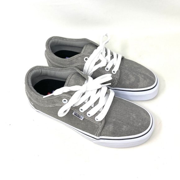 💖MEGA SALE💖VANS Chukka Denim Gray Canvas Lace Up Skate Women's VN0A4BX49BM - Picture 4 of 10